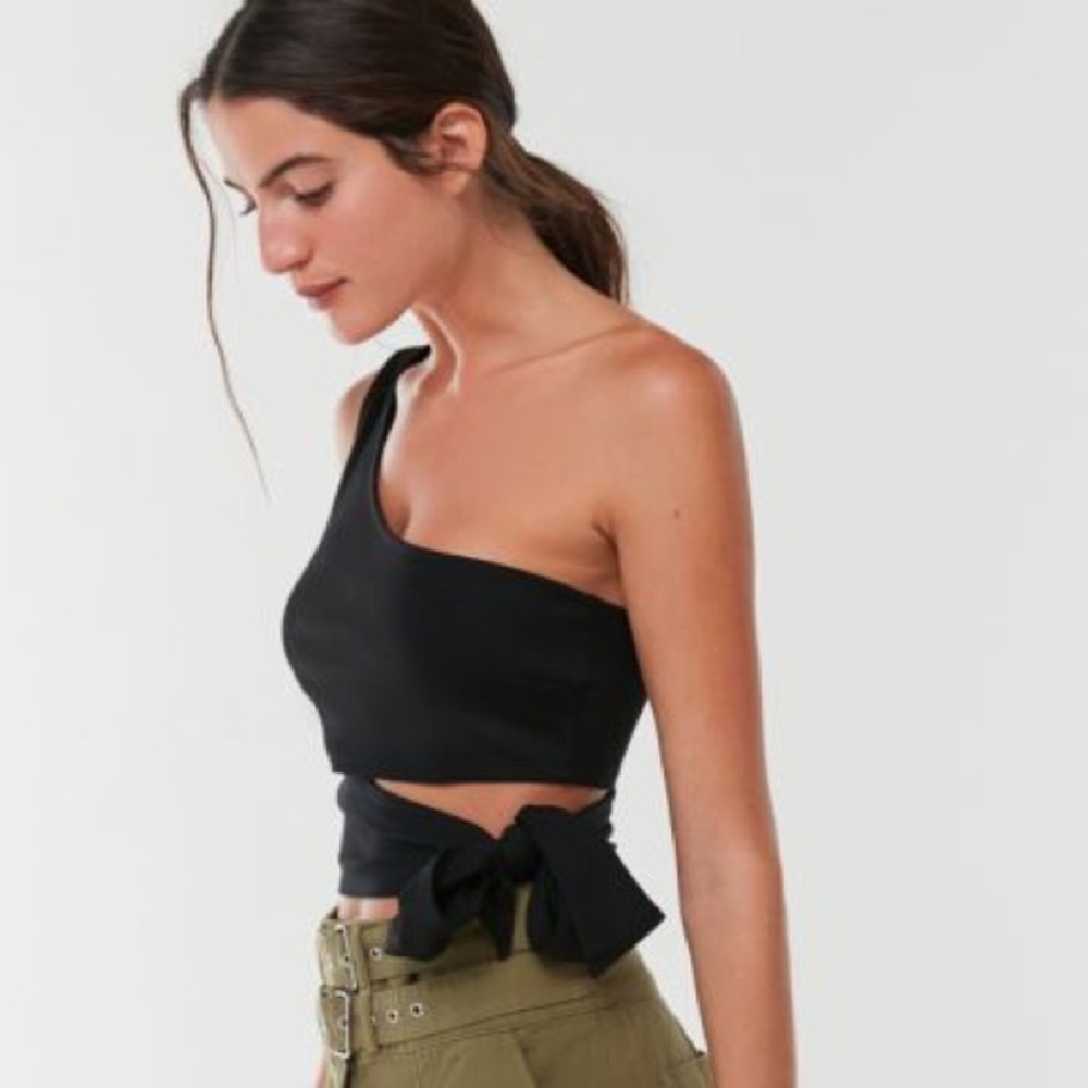 Urban Outfitters One-Shoulder Tie Tank Top - Small
